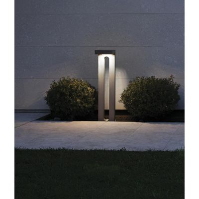 1108A-B ZETA PALETTO DA GIARDINO ALTEZZA CM 50 O CM 80 IP65 6 COLORI MADE IN ITALY LED 10W LUCE 3000K MODERNO 9010 BELFIORE - Cr