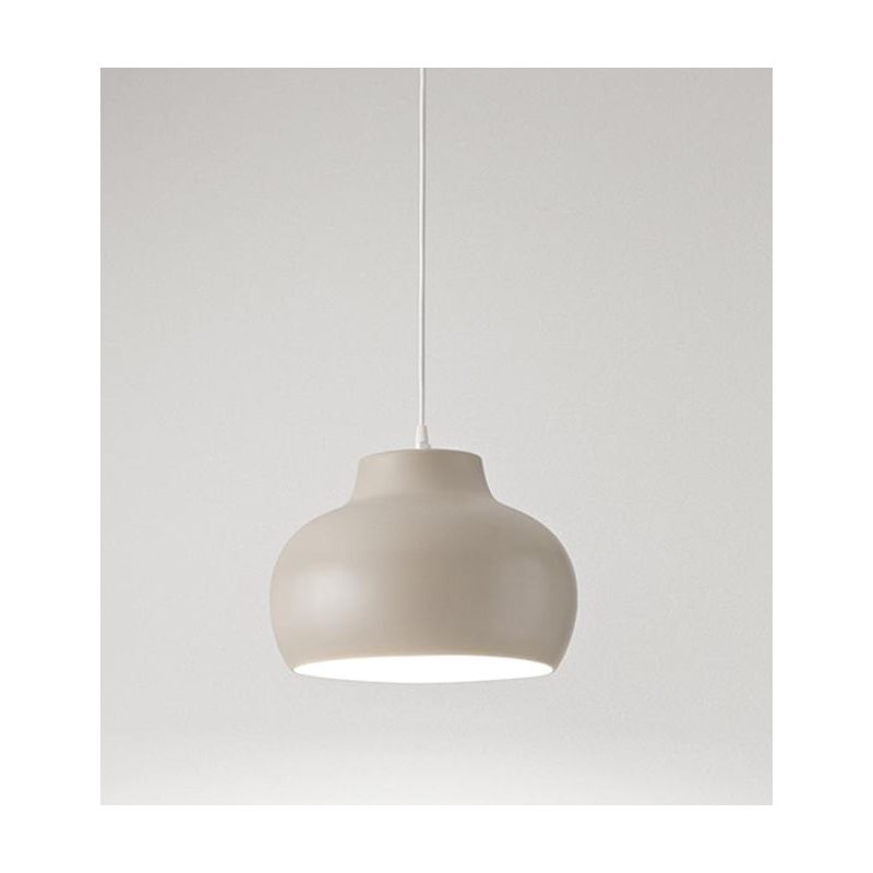 CEPA SOSPENSIONE MODERNA IN CERAMICA BIANCA,SABBIA O GRIGIA DIAMETRO CM 25 O CM 33 DESIGN MODERNO AFFRALUX - Cristalensi Shop On