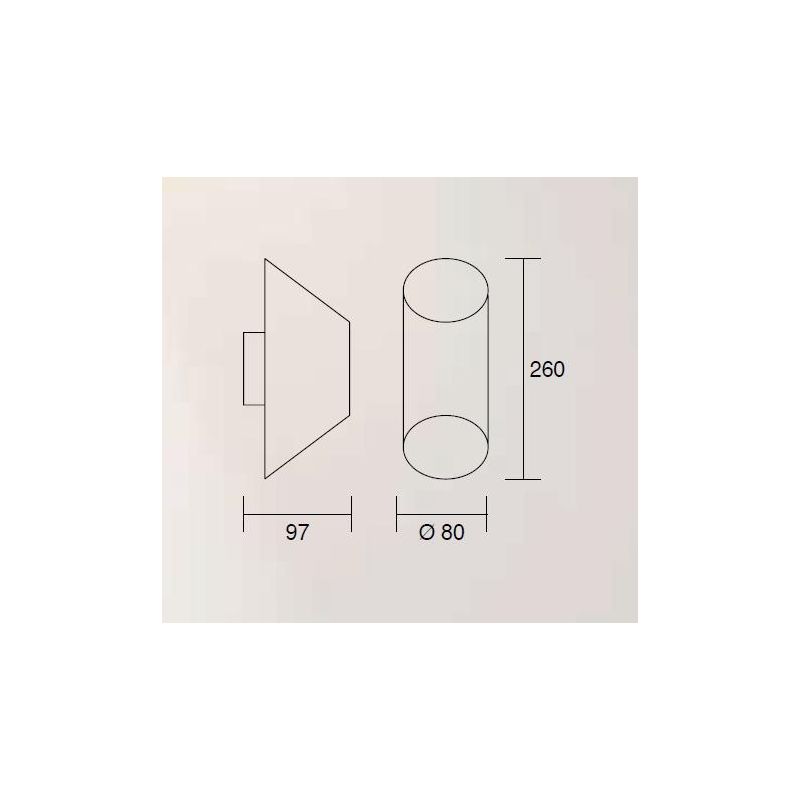 764 765 APPLIQUE MODERNA IN ALLUMINIO BIANCO O NERO CON INTERNO ORO BI-EMISSIONE ATTACCO G9 ISYLUCE - Cristalensi Shop Online