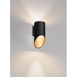 762 763 APPLIQUE MODERNA IN ALLUMINIO BIANCO O NERO CON INTERNO ORO BI-EMISSIONE ATTACCO G9 ISYLUCE - Cristalensi Shop Online 2
