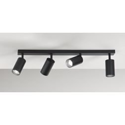 774 775 PLAFONIERA/APPLIQUE 4 LUCI ORIENTABILI IN ALLUMINIO BIANCO O NERO CON PORTALAMPADE GU10 DI ISYLUCE ISYLUCE - Cristalensi