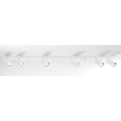 776 777 PLAFONIERA CON 6 LUCI ORIENTABILI IN ALLUMINIO BIANCO O NERO CON PORTALAMPADE GU10 DI ISYLUCE ISYLUCE - Cristalensi Shop