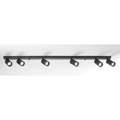 776 777 PLAFONIERA CON 6 LUCI ORIENTABILI IN ALLUMINIO BIANCO O NERO CON PORTALAMPADE GU10 DI ISYLUCE ISYLUCE - Cristalensi Shop