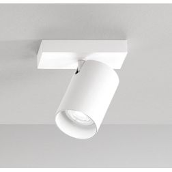 778 779 SPOT ORIENTABILE IN ALLUMINIO BIANCO O NERO BASE RETTANGOLARE PORTALAMPADA GU10 DI ISYLUCE ISYLUCE - Cristalensi Shop On 2