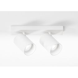 780 781 PLAFONIERA APPLIQUE 2 LUCI ALLUMINIO BIANCO O NERO MODERNA PORTALAMPADE GU10 DI ISYLUCE ISYLUCE - Cristalensi Shop Onlin 2