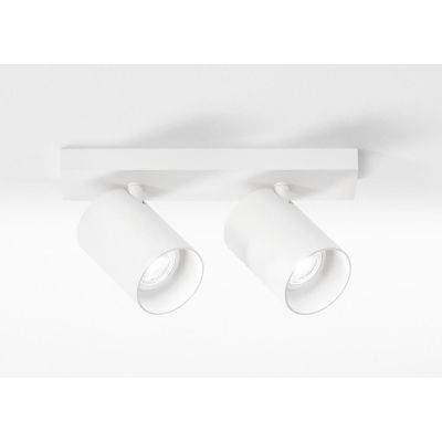 780 781 PLAFONIERA APPLIQUE 2 LUCI ALLUMINIO BIANCO O NERO MODERNA PORTALAMPADE GU10 DI ISYLUCE ISYLUCE - Cristalensi Shop Onlin