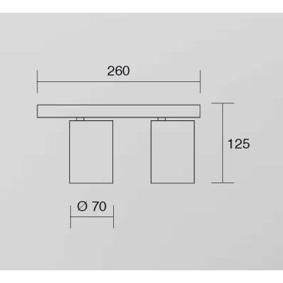 780 781 PLAFONIERA APPLIQUE 2 LUCI ALLUMINIO BIANCO O NERO MODERNA PORTALAMPADE GU10 DI ISYLUCE ISYLUCE - Cristalensi Shop Onlin