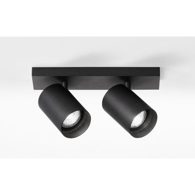 780 781 PLAFONIERA APPLIQUE 2 LUCI ALLUMINIO BIANCO O NERO MODERNA PORTALAMPADE GU10 DI ISYLUCE ISYLUCE - Cristalensi Shop Onlin