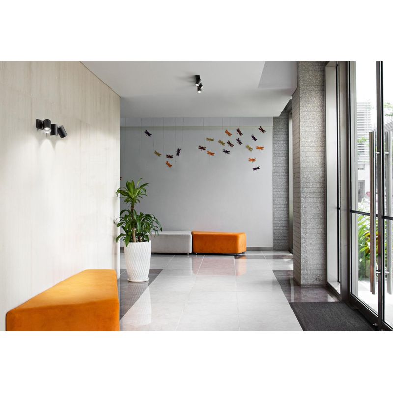 782 783 PLAFONIERA APPLIQUE 3 LUCI ALLUMINIO BIANCO O NERO MODERNA PORTALAMPADE GU10 DI ISYLUCE ISYLUCE - Cristalensi Shop Onlin