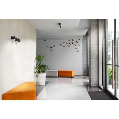 782 783 PLAFONIERA APPLIQUE 3 LUCI ALLUMINIO BIANCO O NERO MODERNA PORTALAMPADE GU10 DI ISYLUCE ISYLUCE - Cristalensi Shop Onlin