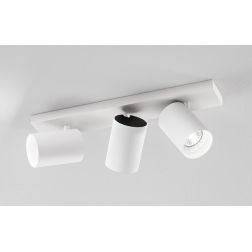 782 783 PLAFONIERA APPLIQUE 3 LUCI ALLUMINIO BIANCO O NERO MODERNA PORTALAMPADE GU10 DI ISYLUCE ISYLUCE - Cristalensi Shop Onlin