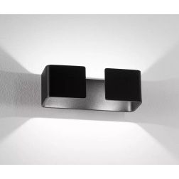 GRAFFA APPLIQUE ISYLUCE MODERNA ALLUMINIO BIANCO O NERO 3 MISURE LED 10W - 20W - 40W LUCE 3000K O 4000K ISYLUCE - Cristalensi Sh