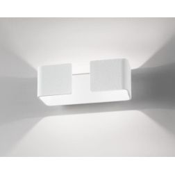 GRAFFA APPLIQUE ISYLUCE MODERNA ALLUMINIO BIANCO O NERO 3 MISURE LED 10W - 20W - 40W LUCE 3000K O 4000K ISYLUCE - Cristalensi Sh 2