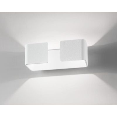 GRAFFA APPLIQUE ISYLUCE MODERNA ALLUMINIO BIANCO O NERO 3 MISURE LED 10W - 20W - 40W LUCE 3000K O 4000K ISYLUCE - Cristalensi Sh