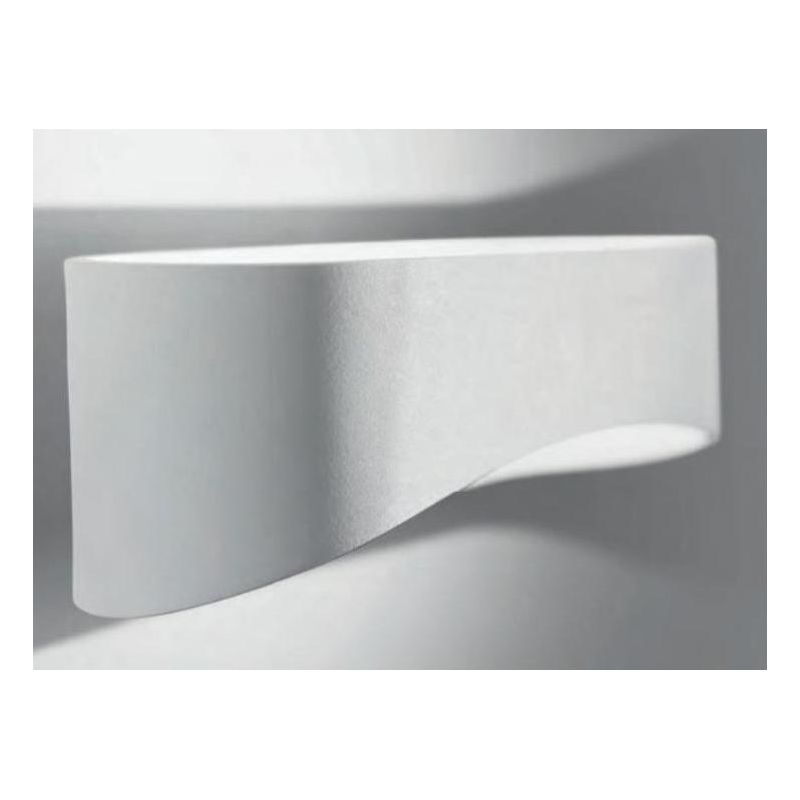 DRAPPO APPLIQUE MODERNA ALLUMINIO BIANCO O NERO 3 MISURE LED 10W - 20W - 36W LUCE 3000K O 4000K ISYLUCE - Cristalensi Shop Onlin