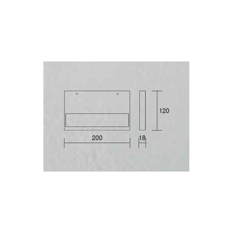 PLATE APPLIQUE A MENSOLA IN 2 MISURE ALLUMINIO BIANCO O NERO LED 12W - 24W LUCE 3000K E 4000K MODERNA ISYLUCE - Cristalensi Shop