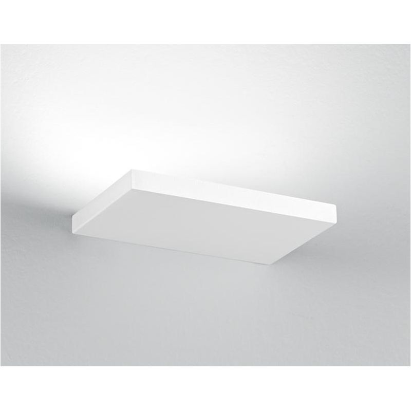 PLATE APPLIQUE A MENSOLA IN 2 MISURE ALLUMINIO BIANCO O NERO LED 12W - 24W LUCE 3000K E 4000K MODERNA ISYLUCE - Cristalensi Shop