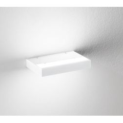 PLATE DUPLEX APPLIQUE IN 2 MISURE BIEMISSIONE BIANCA O NERA LED 15W - 40W LUCE 3000K E 4000K MODERNA ISYLUCE - Cristalensi Shop 2