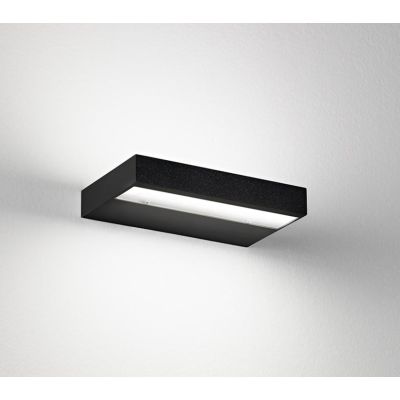 PLATE DUPLEX APPLIQUE IN 2 MISURE BIEMISSIONE BIANCA O NERA LED 15W - 40W LUCE 3000K E 4000K MODERNA ISYLUCE - Cristalensi Shop