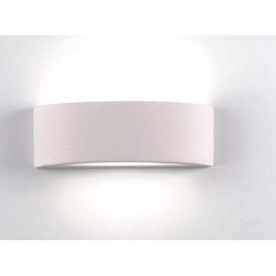 614 APPLIQUE ARCO IN GESSO VERNICIABILE LUCE SOPRA SOTTO LARGHEZZA 30 CM ISYLUCE DESIGN MODERNO ISYLUCE - Cristalensi Shop Onlin