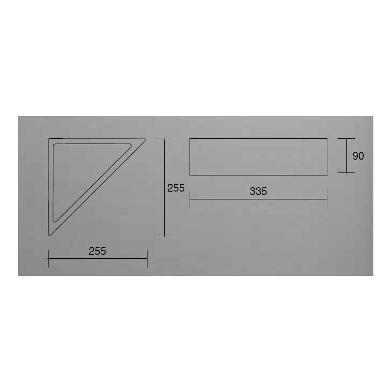 PITAGORA APPLIQUE ANGOLARE IN GESSO BIANCO VERNICIABILE ATTACCO E27 DESIGN MODERNO ISYLUCE ISYLUCE - Cristalensi Shop Online
