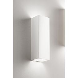 PRISMA APPLIQUE VERTICALE IN GESSO BIANCO VERNICIABILE ALTEZZA CM 37 BIEMISSIONE MODERNA ISYLUCE ISYLUCE - Cristalensi Shop Onli