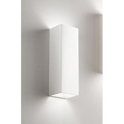 PRISMA APPLIQUE VERTICALE IN GESSO BIANCO VERNICIABILE ALTEZZA CM 37 BIEMISSIONE MODERNA ISYLUCE ISYLUCE - Cristalensi Shop Onli