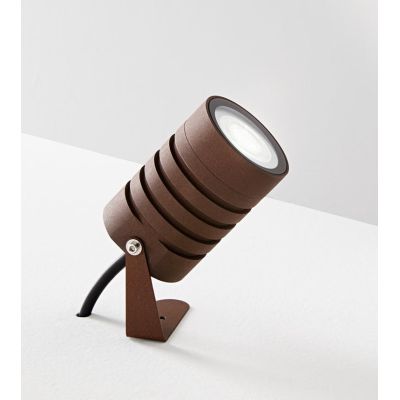 LARIO GRANDE FARETTO SPOT DA ESTERNO IP65 BIANCO,NERO O CORTEN ATTACCO GU10 MODERNA ISYLUCE ISYLUCE - Cristalensi Shop Online