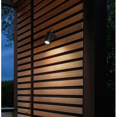 LARIO GRANDE FARETTO SPOT DA ESTERNO IP65 BIANCO,NERO O CORTEN ATTACCO GU10 MODERNA ISYLUCE ISYLUCE - Cristalensi Shop Online