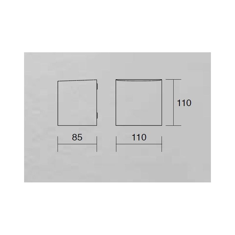322 323 APPLIQUE DA ESTERNO IP54 ANTI SALSEDINE COLORI BIANCO E ANTRACITE ATTACCO GU10 ISYLUCE ISYLUCE - Cristalensi Shop Online