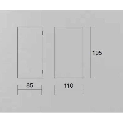 324 325 APPLIQUE DA ESTERNO BIEMISSIONE IP54 ANTI SALSEDINE COLORI BIANCO E ANTRACITE ATTACCO GU10 ISYLUCE ISYLUCE - Cristalensi