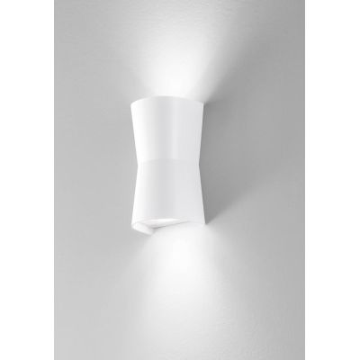 326 327 APPLIQUE ORIGINALE DA ESTERNO BIEMISSIONE IP54 ANTI SALSEDINE BIANCO E ANTRACITE ATTACCO GU10 ISYLUCE ISYLUCE - Cristale