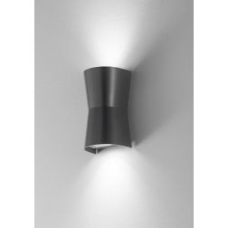 326 327 APPLIQUE ORIGINALE DA ESTERNO BIEMISSIONE IP54 ANTI SALSEDINE BIANCO E ANTRACITE ATTACCO GU10 ISYLUCE ISYLUCE - Cristale 2