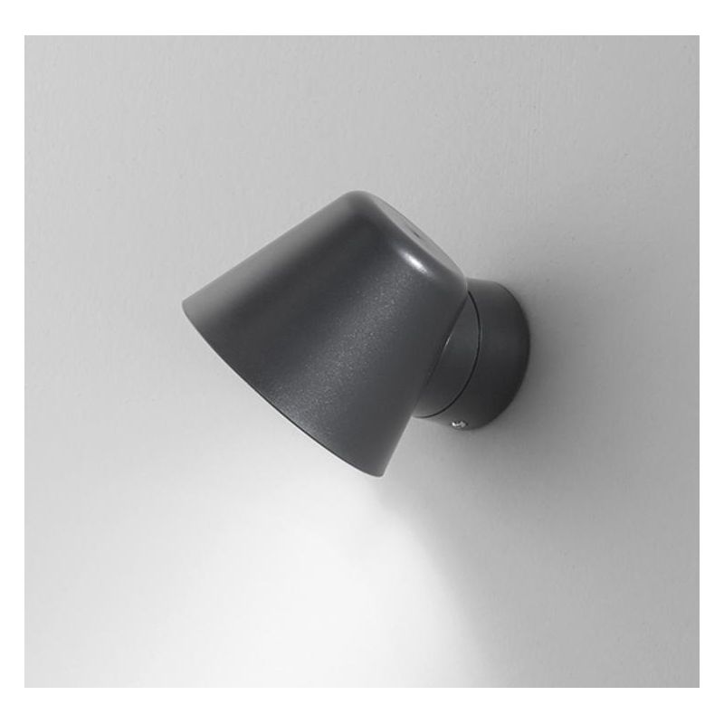 328 329 APPLIQUE ORIENTABILE DA ESTERNO IP54 ANTI SALSEDINE BIANCO E ANTRACITE ATTACCO GU10 ISYLUCE ISYLUCE - Cristalensi Shop O