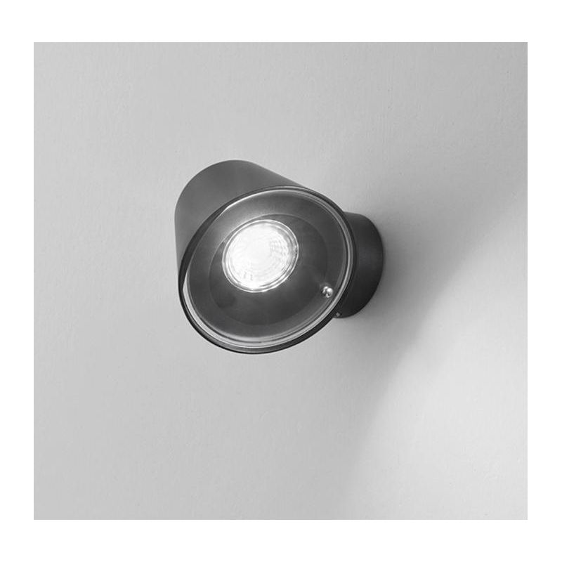 328 329 APPLIQUE ORIENTABILE DA ESTERNO IP54 ANTI SALSEDINE BIANCO E ANTRACITE ATTACCO GU10 ISYLUCE ISYLUCE - Cristalensi Shop O