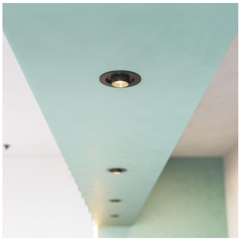 MINI OXO ROUND FARETTO ORIENTABILE ROTONDO LED 6W FINITURE BIANCO O NERO MODERNO BENEITO FAURE - Cristalensi Shop Online