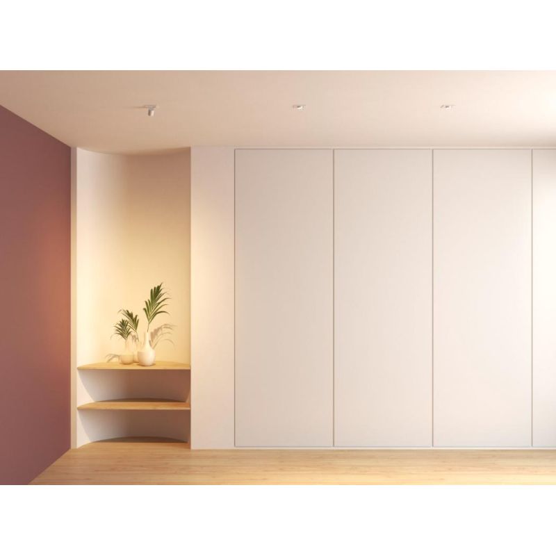 MINI OXO SQUARE FARETTO ORIENTABILE QUADRATO LED 6W FINITURE BIANCO O NERO MODERNO BENEITO FAURE - Cristalensi Shop Online