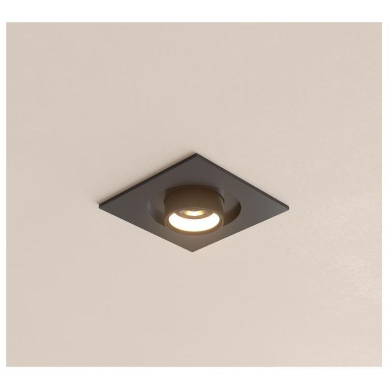 MINI OXO SQUARE FARETTO ORIENTABILE QUADRATO LED 6W FINITURE BIANCO O NERO MODERNO BENEITO FAURE - Cristalensi Shop Online