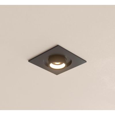 MINI OXO SQUARE FARETTO ORIENTABILE QUADRATO LED 6W FINITURE BIANCO O NERO MODERNO BENEITO FAURE - Cristalensi Shop Online