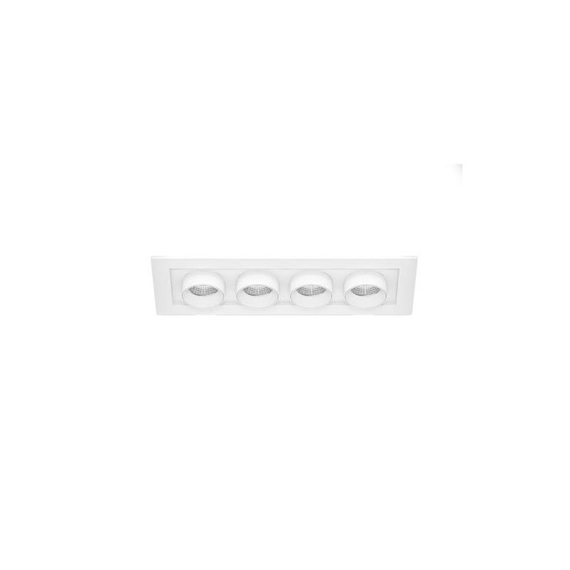 MINI OXO SQUARE 4 FARETTO ORIENTABILE 4 LUCI RETTANGOLARE LED 24W FINITURE BIANCO O NERO MODERNO BENEITO FAURE - Cristalensi Sho