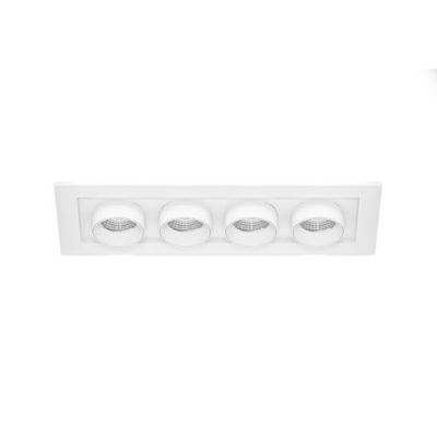 MINI OXO SQUARE 4 FARETTO ORIENTABILE 4 LUCI RETTANGOLARE LED 24W FINITURE BIANCO O NERO MODERNO BENEITO FAURE - Cristalensi Sho