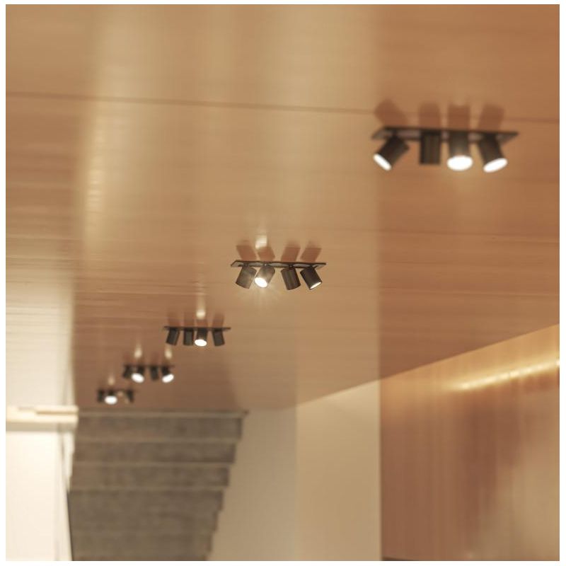 MINI OXO SQUARE 4 FARETTO ORIENTABILE 4 LUCI RETTANGOLARE LED 24W FINITURE BIANCO O NERO MODERNO BENEITO FAURE - Cristalensi Sho