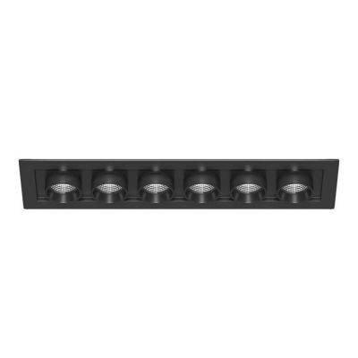 MINI OXO SQUARE 6 FARETTI ORIENTABILI 6 LUCI RETTANGOLARE LED 36W FINITURE BIANCO O NERO MODERNO BENEITO FAURE - Cristalensi Sho