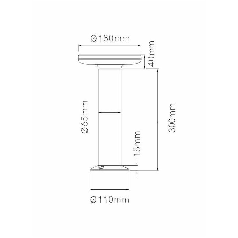 MAC PALO DA ESTERNI 2 MISURE LUCE 3000K O 4000K IP65 LED 12W NERO,BIANCO O CORTEN MODERNO BENEITO FAURE - Cristalensi Shop Onlin