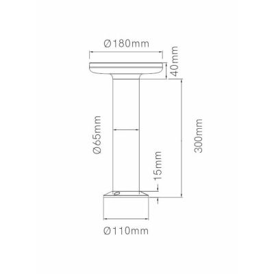 MAC PALO DA ESTERNI 2 MISURE LUCE 3000K O 4000K IP65 LED 12W NERO,BIANCO O CORTEN MODERNO BENEITO FAURE - Cristalensi Shop Onlin