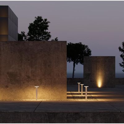 MAC PALO DA ESTERNI 2 MISURE LUCE 3000K O 4000K IP65 LED 12W NERO,BIANCO O CORTEN MODERNO BENEITO FAURE - Cristalensi Shop Onlin