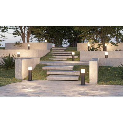 TURA PALO DA ESTERNI 2 MISURE LUCE 3000K O 4000K IP65 LED 12W NERO,BIANCO O CORTEN MODERNO BENEITO FAURE - Cristalensi Shop Onli