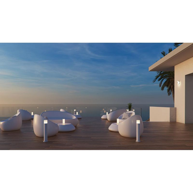 TURA PALO DA ESTERNI 2 MISURE LUCE 3000K O 4000K IP65 LED 12W NERO,BIANCO O CORTEN MODERNO BENEITO FAURE - Cristalensi Shop Onli