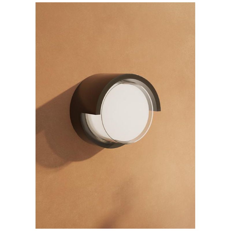 BLIS ROUND PICCOLA APPLIQUE ROTONDA IP65 BIANCA,NERA O CORTEN LED 15W ANTI CORROSIONE DESIGN MODERNO BENEITO FAURE - Cristalensi