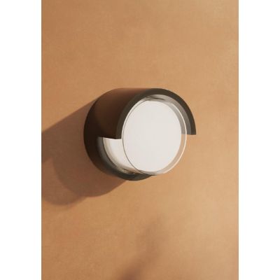 BLIS ROUND PICCOLA APPLIQUE ROTONDA IP65 BIANCA,NERA O CORTEN LED 15W ANTI CORROSIONE DESIGN MODERNO BENEITO FAURE - Cristalensi